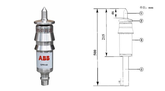 法国ABB-OPR30/60提前放电避雷针