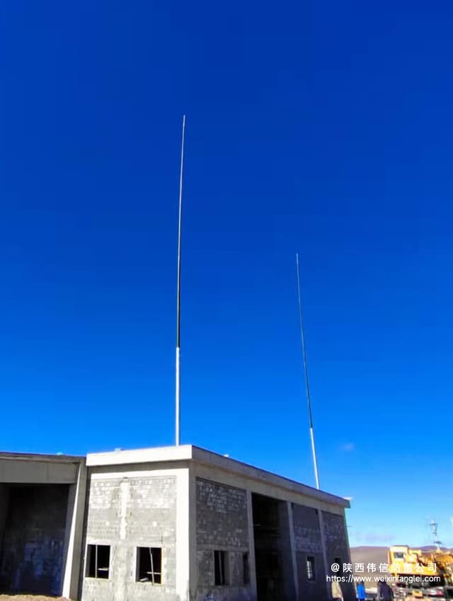 四川省雅江县某部队24米雷达站绝缘玻璃钢避雷针安装项目