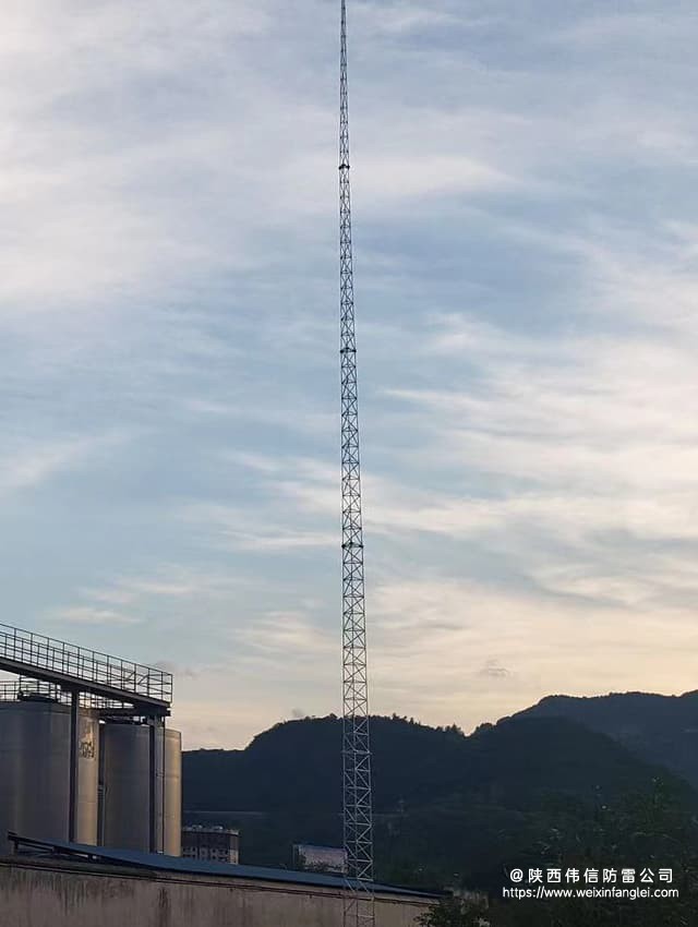 贵州仁怀某酒厂GJT三角避雷塔直击雷防护工程项目