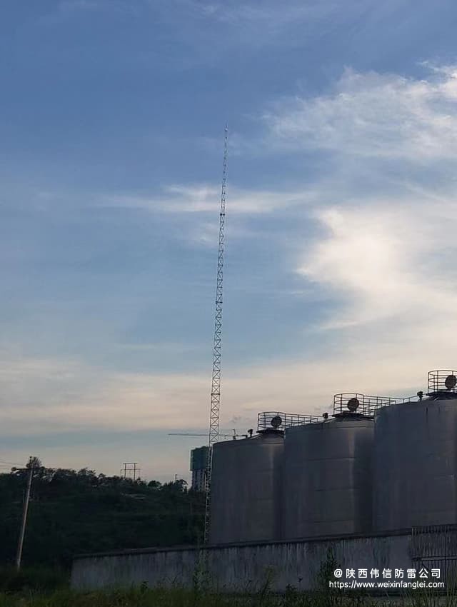 贵州仁怀某酒厂GJT三角避雷塔直击雷防护工程项目