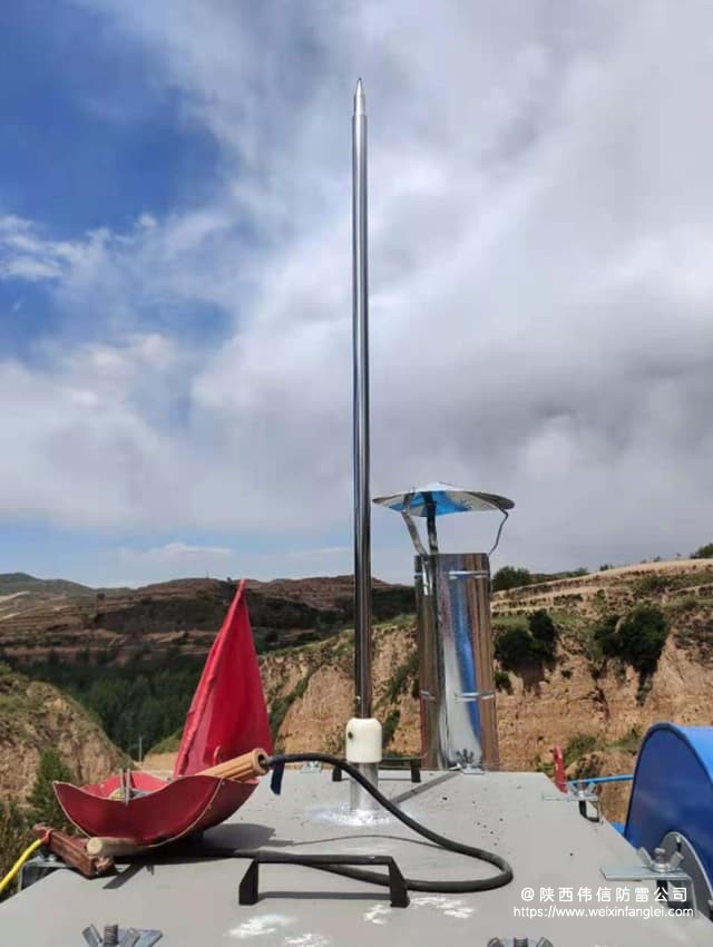 陕西铜川中铁某拌合站避雷针安装工程项目